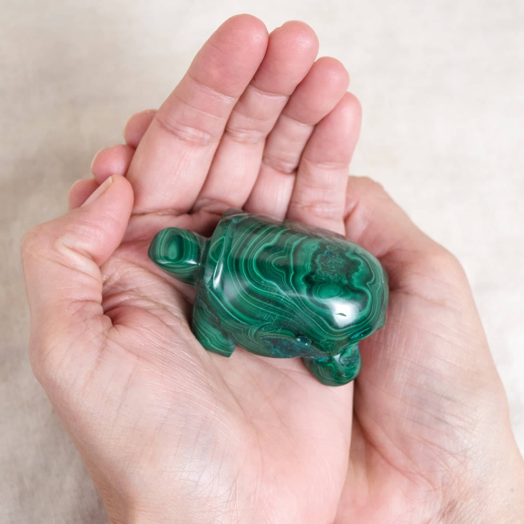 Genuine Malachite Turtles- Hand Carved - 1 of a Kind