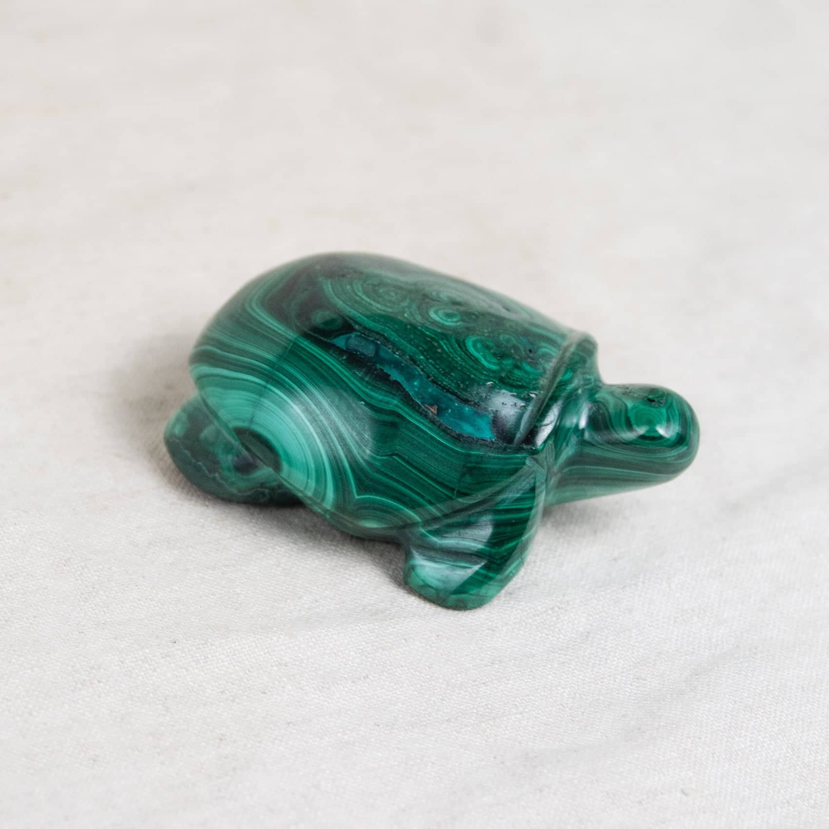 Genuine Malachite Turtles- Hand Carved - 1 of a Kind