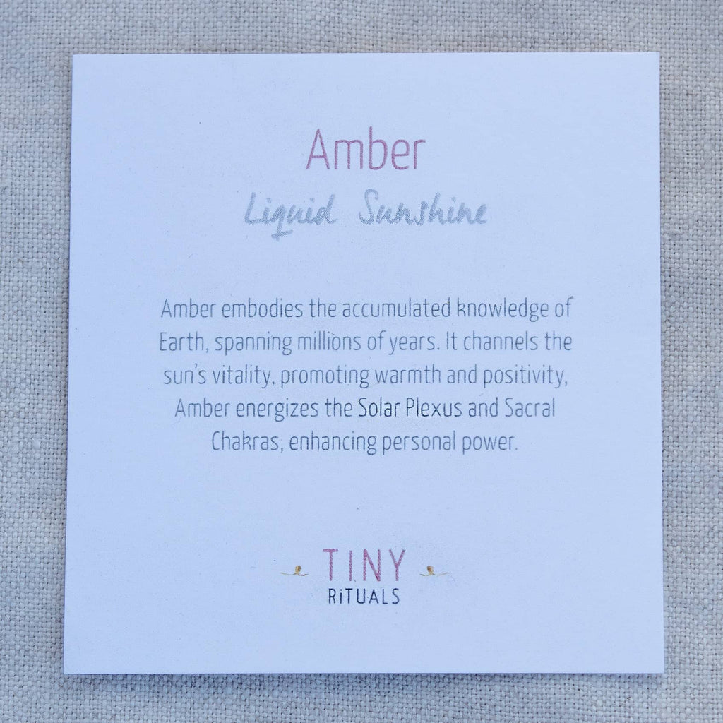 Amber Worry Stone