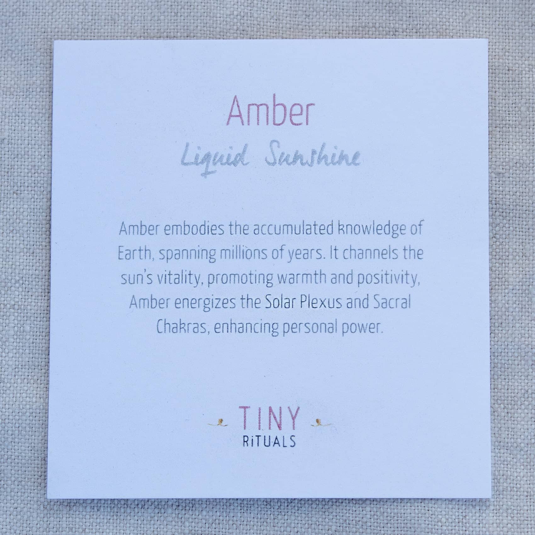 Amber Worry Stone