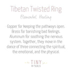 Tibetan Twisted Healing Ring