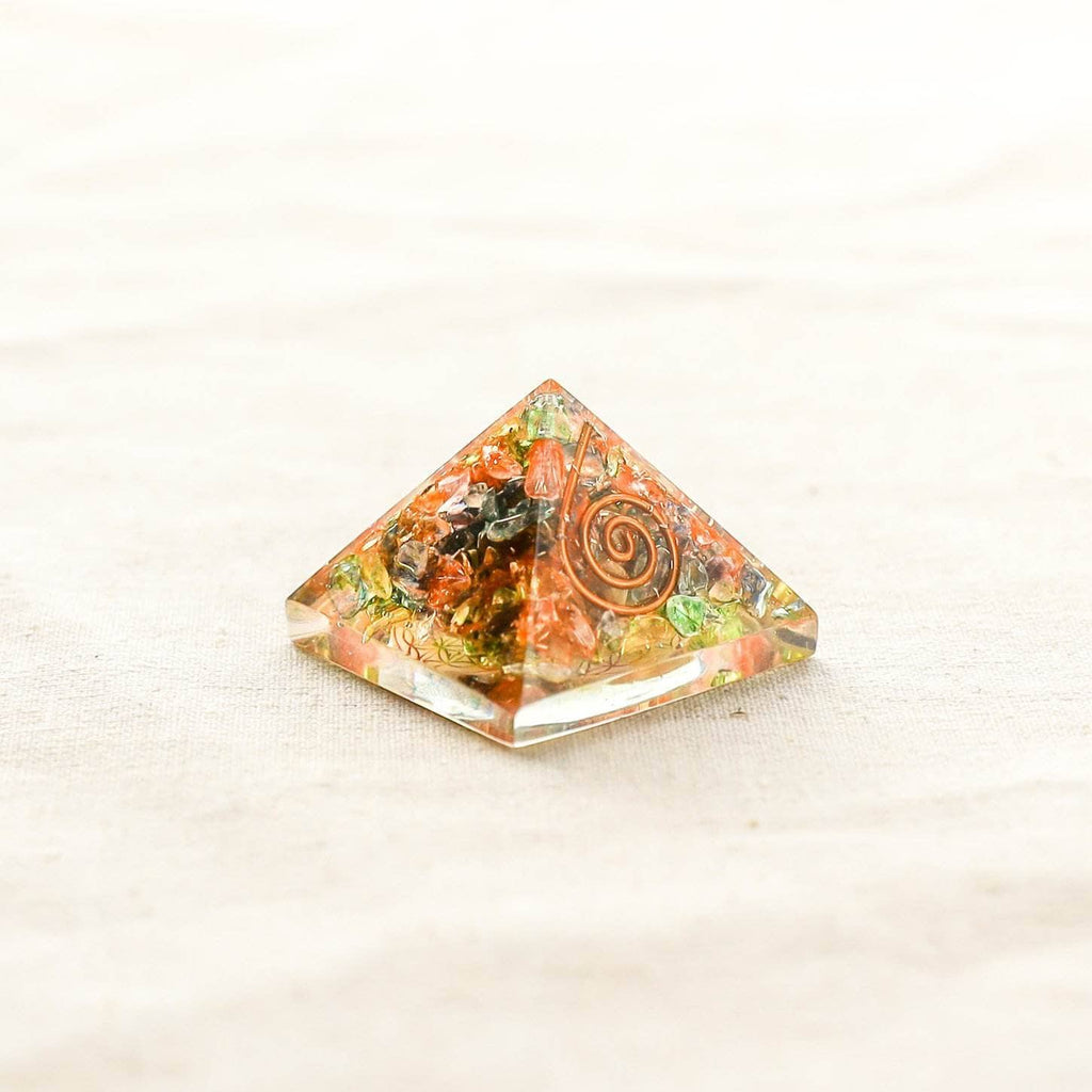 Mini Gemstone Orgone Pyramid