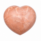 Peach Moonstone Heart - 1 of a Kind