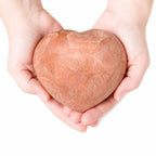 Peach Moonstone Heart - 1 of a Kind