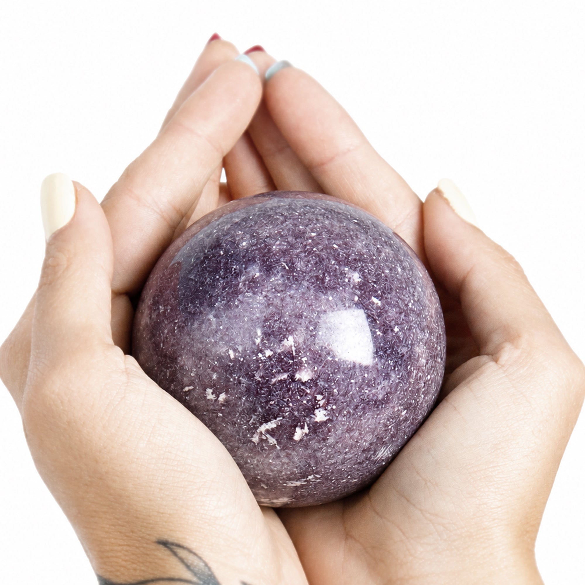 Lepidolite Sphere with Tripod - AAA Premium Quality
