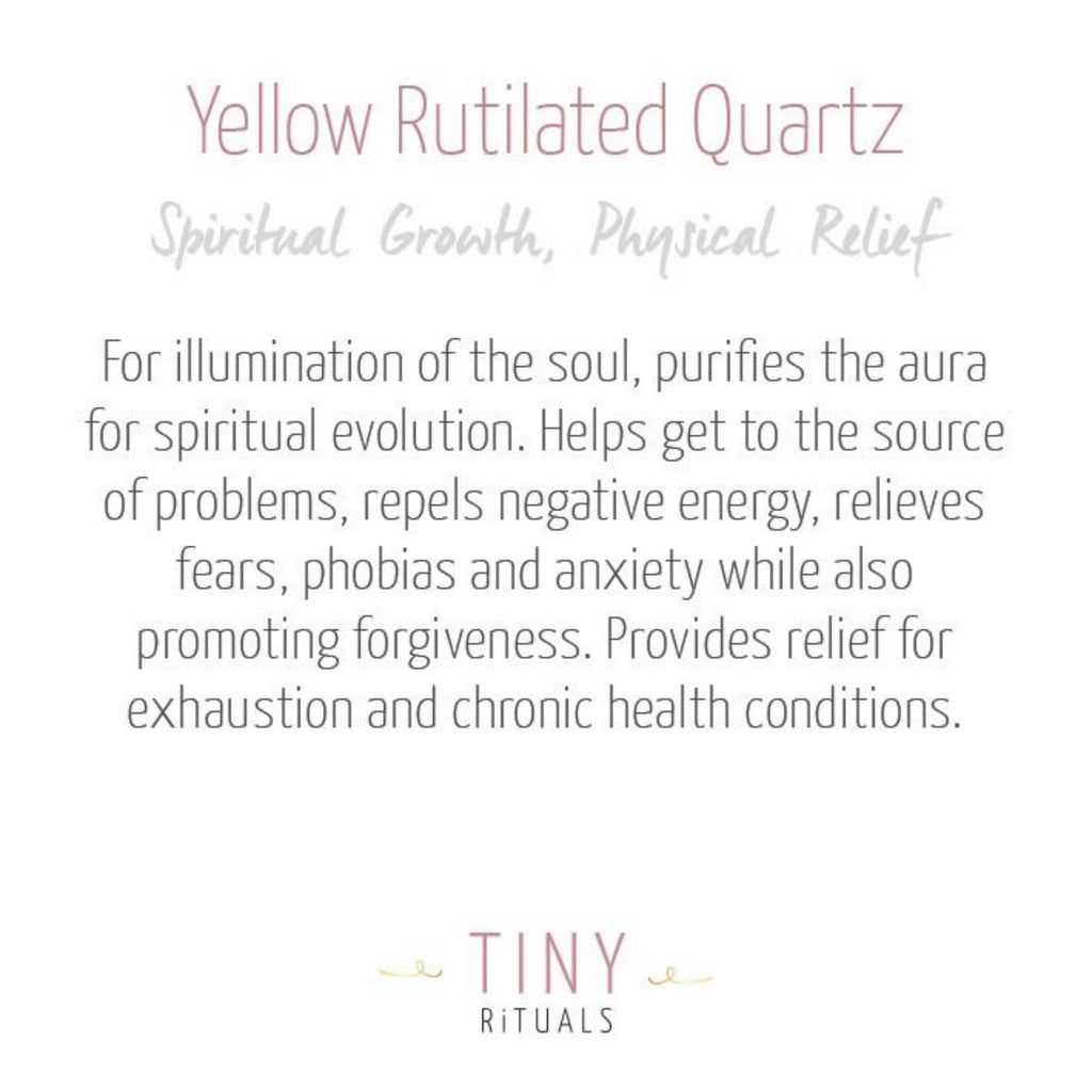 Yellow Rutilated Quartz Energy Bracelet