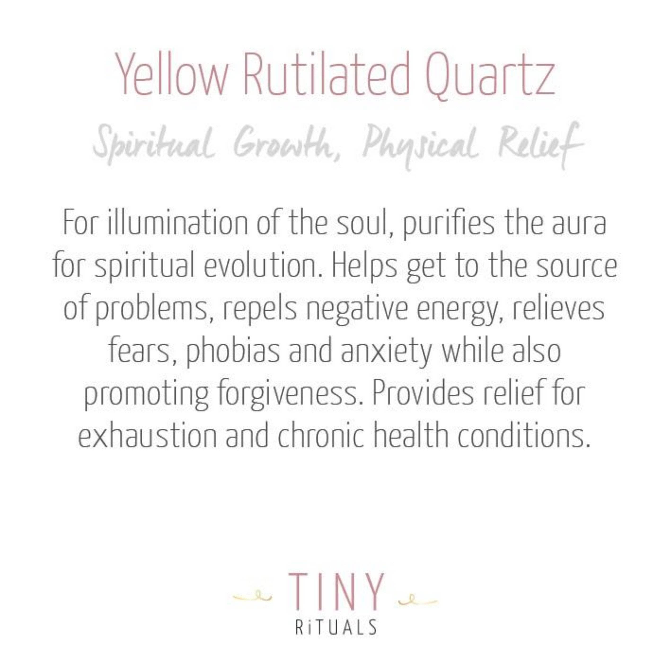 Yellow Rutilated Quartz Energy Bracelet