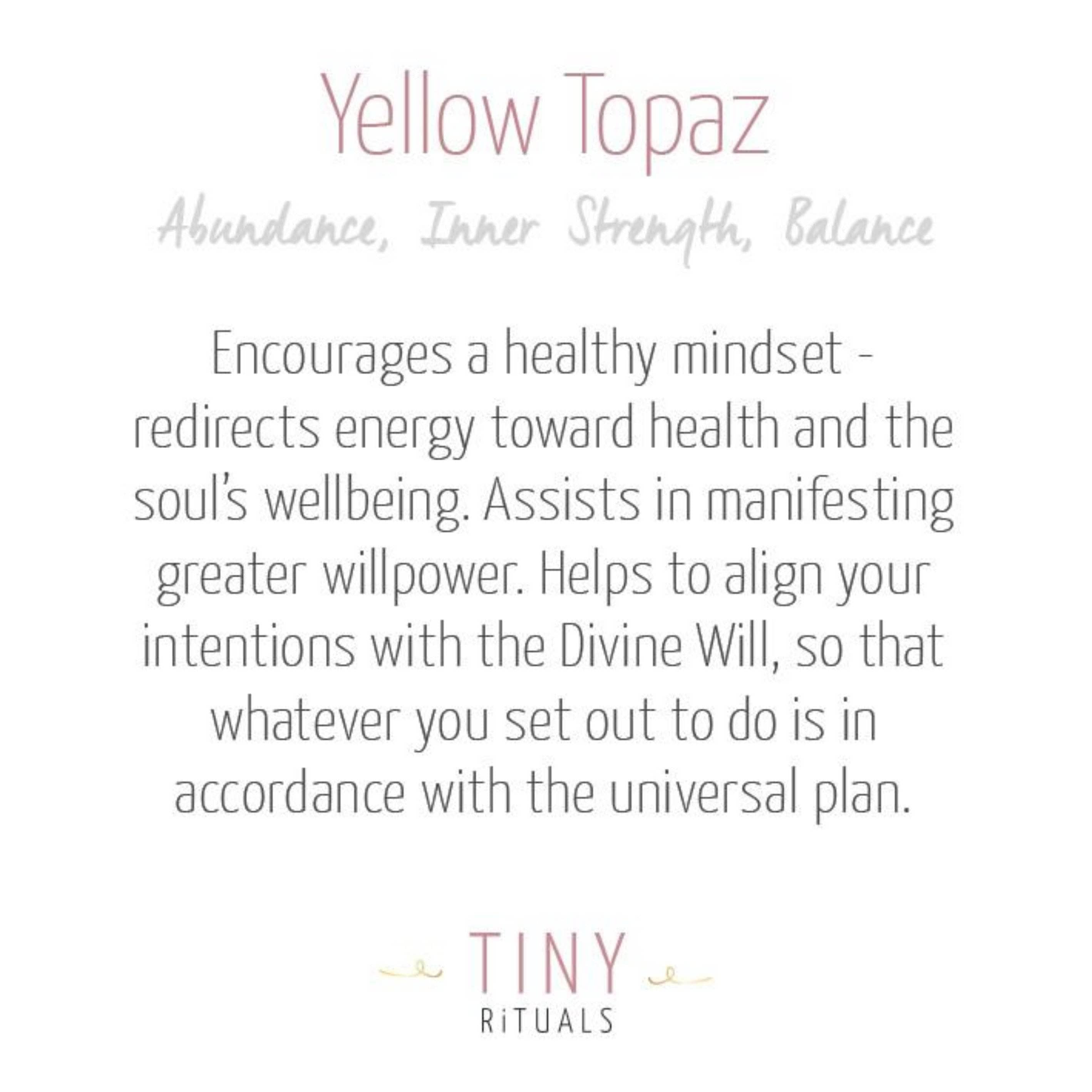 Yellow Topaz Energy Bracelet