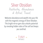 Silver Obsidian Sphere with Tripod