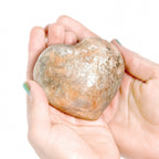 Peach Moonstone Heart - 1 of a Kind